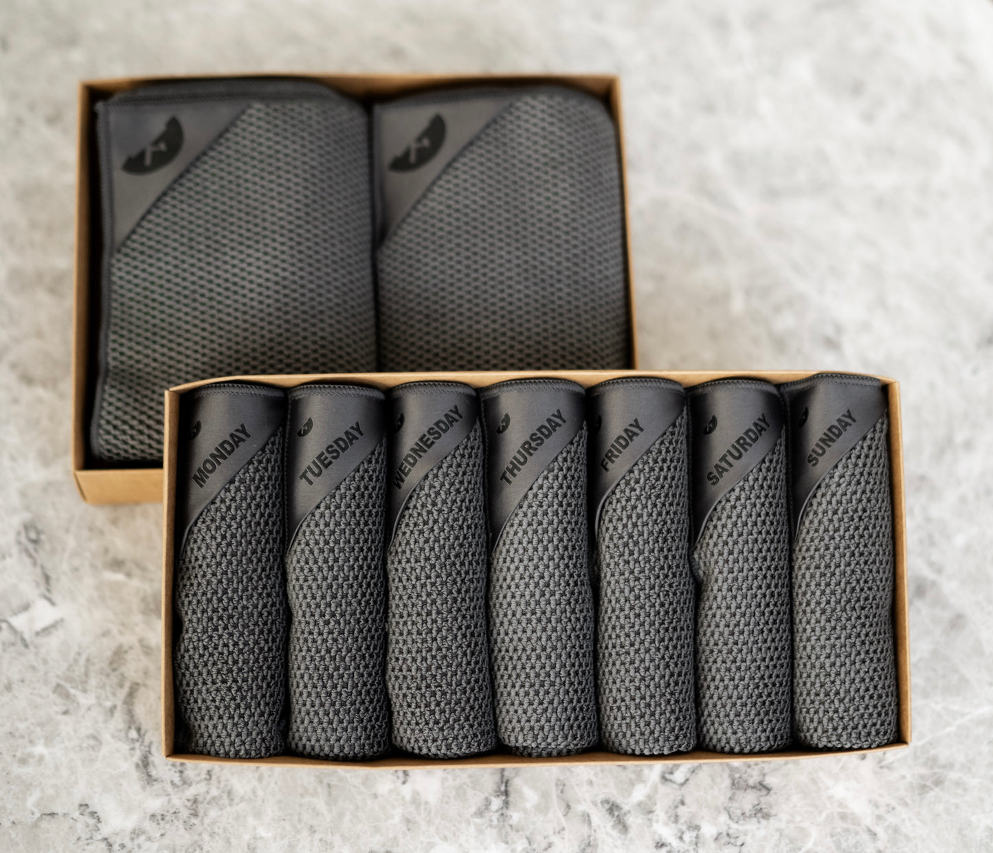 Charcoal | Klud wafel vaatdoekjes - 7 stuks