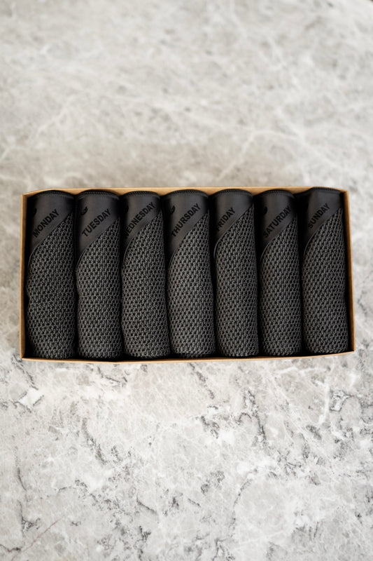 Charcoal | Klud wafel vaatdoekjes - 7 stuks