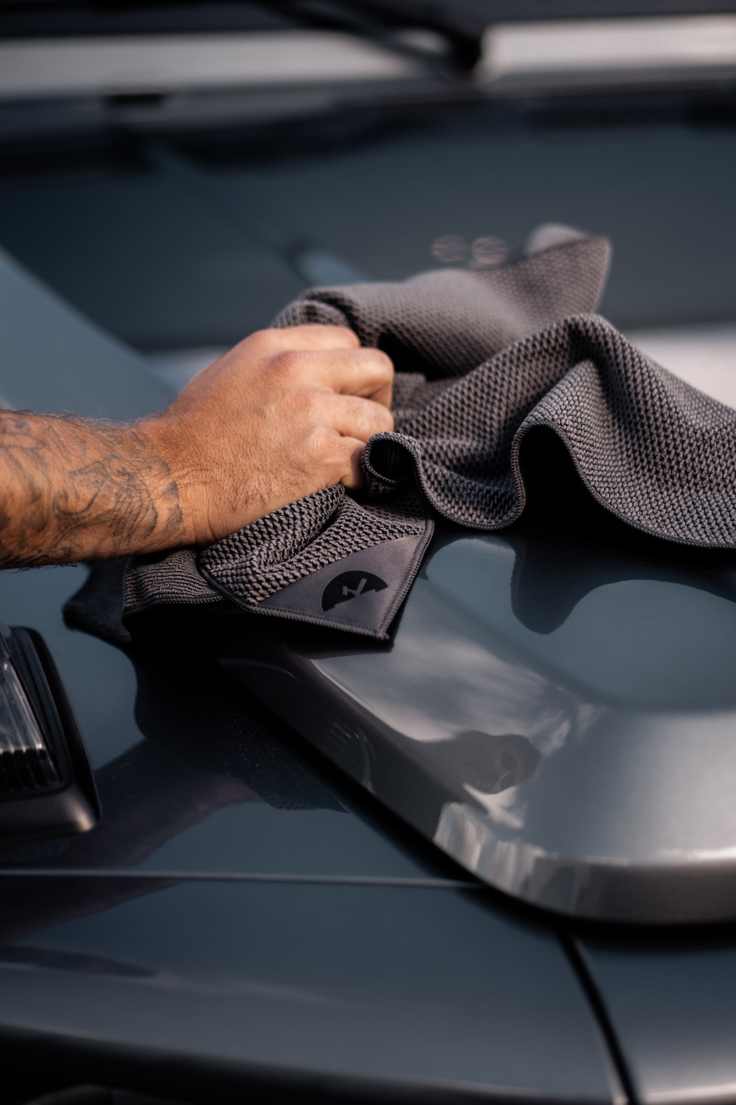 Charcoal | Klud wafel keukendoeken - 2 stuks