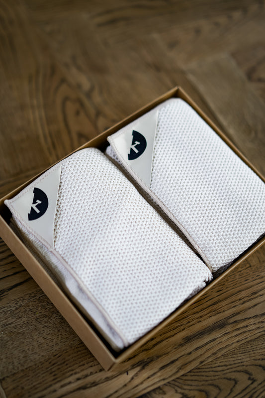 Almond | Klud wafel keukendoeken - 2 stuks