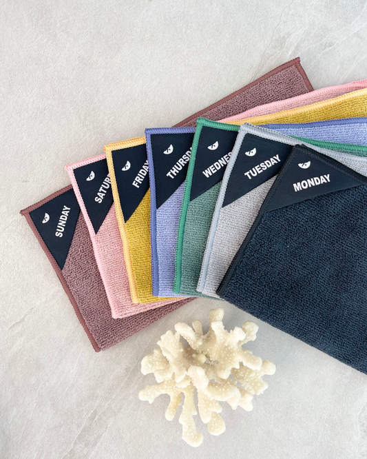 Multicolor | Klud microvezel vaatdoekjes - 7 stuks