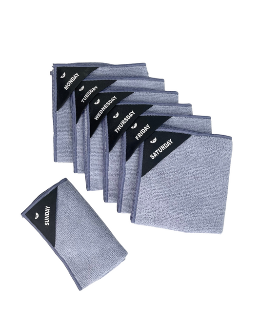 Dusty Blue | Klud microvezel vaatdoekjes - 7 stuks