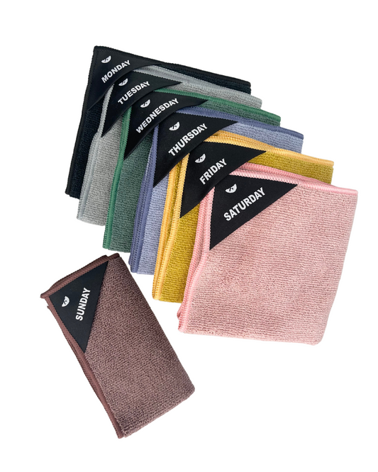 Multicolor | Klud microvezel vaatdoekjes - 7 stuks