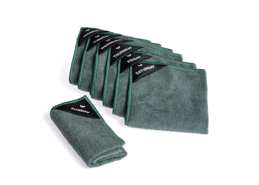 Oily Groen | Klud microvezel vaatdoekjes - 7 stuks