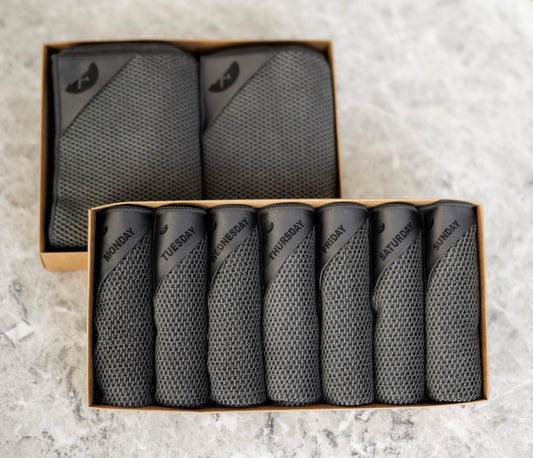 Charcoal | Klud wafel keukendoeken - 2 stuks